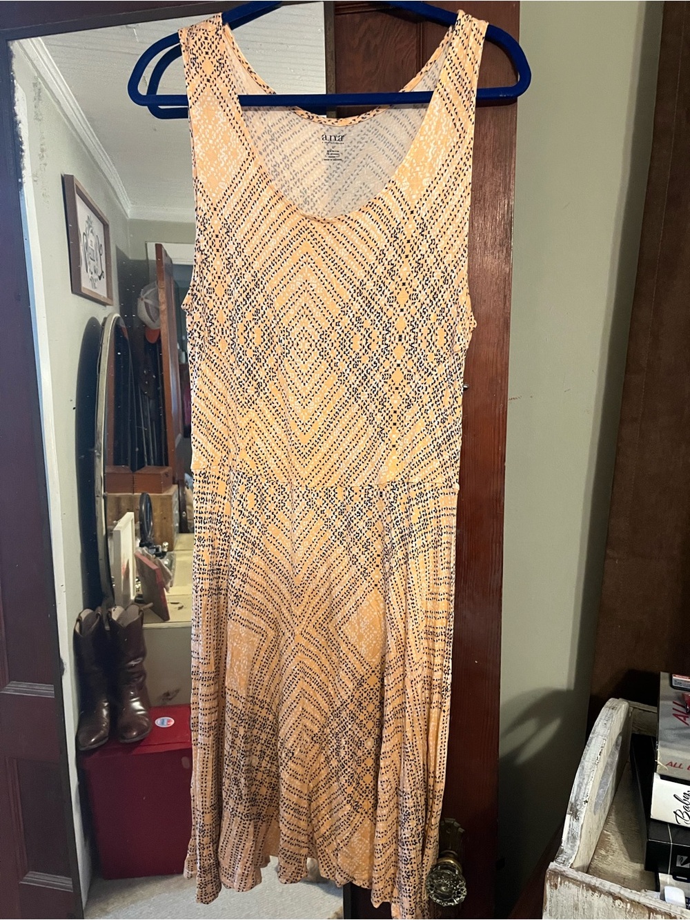 a.n.a Pink Patterned Sleeveless Mini Dress